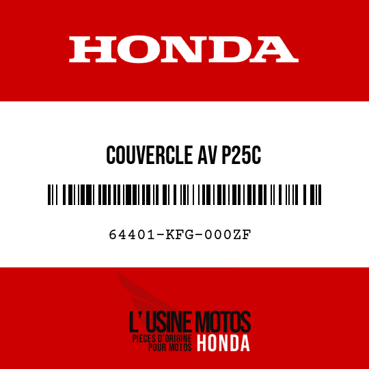 image de 64401-KFG-000ZF COUVERCLE AV P25C 