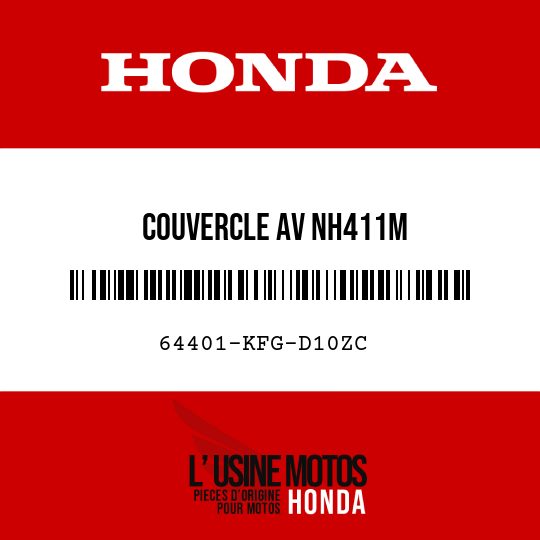 image de 64401-KFG-D10ZC COUVERCLE AV NH411M 