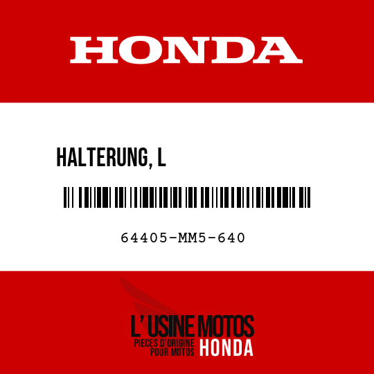 image de 64405-MM5-640 HALTERUNG, L                 MITTENVERKLEIDUNG, ABSCHEIDER
