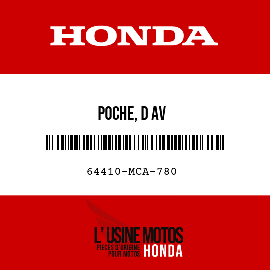 image de 64410-MCA-780 POCHE, D AV