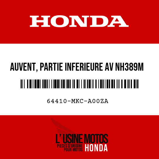 image de 64410-MKC-A00ZA AUVENT, PARTIE INFERIEURE AV NH389M