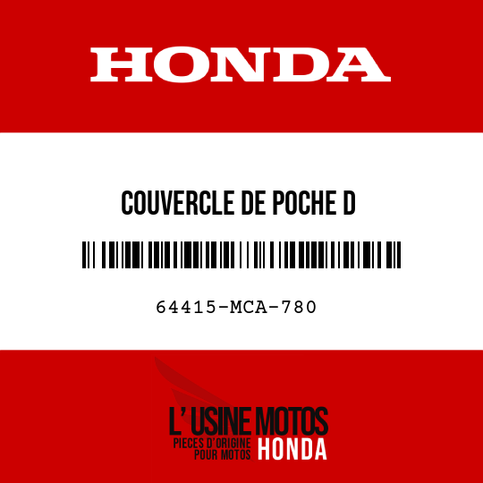 image de 64415-MCA-780 COUVERCLE DE POCHE D