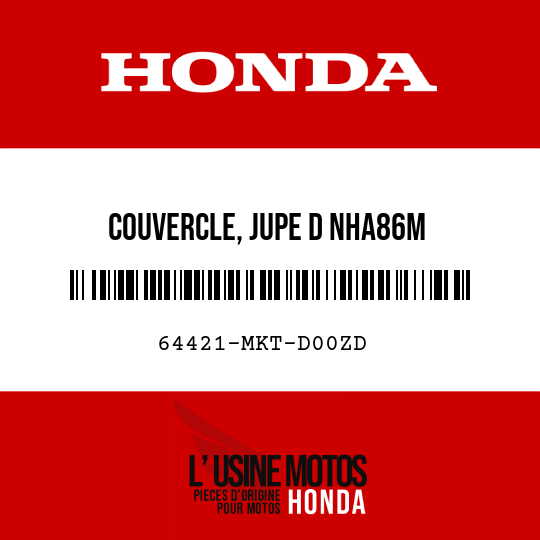 image de 64421-MKT-D00ZD COUVERCLE, JUPE D NHA86M