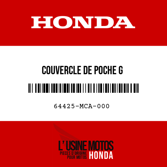 image de 64425-MCA-000 COUVERCLE DE POCHE G