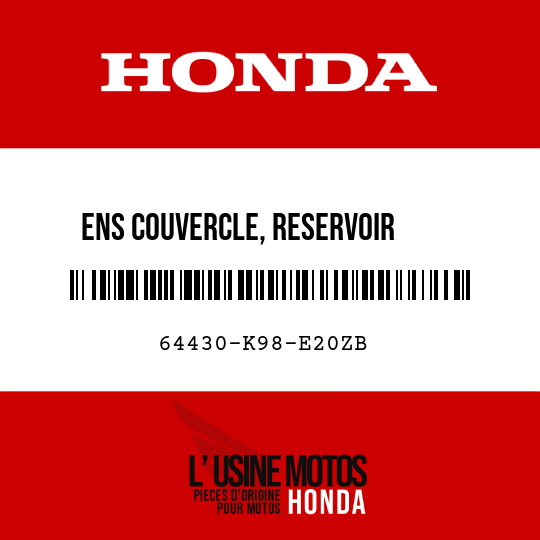 image de 64430-K98-E20ZB ENS COUVERCLE, RESERVOIR     CARBURANT D (WL) TYPE3