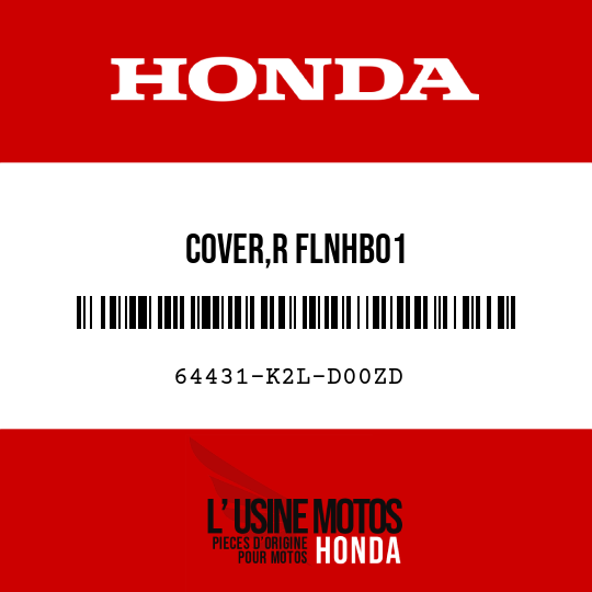 image de 64431-K2L-D00ZD COVER,R FLNHB01
