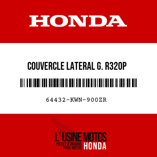 image de 64432-KWN-900ZR COUVERCLE LATERAL G. R320P