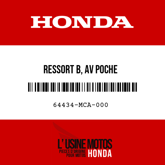 image de 64434-MCA-000 RESSORT B, AV POCHE