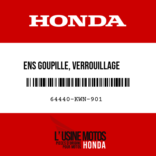 image de 64440-KWN-901 ENS GOUPILLE, VERROUILLAGE   BOUCHON DE CARBURANT
