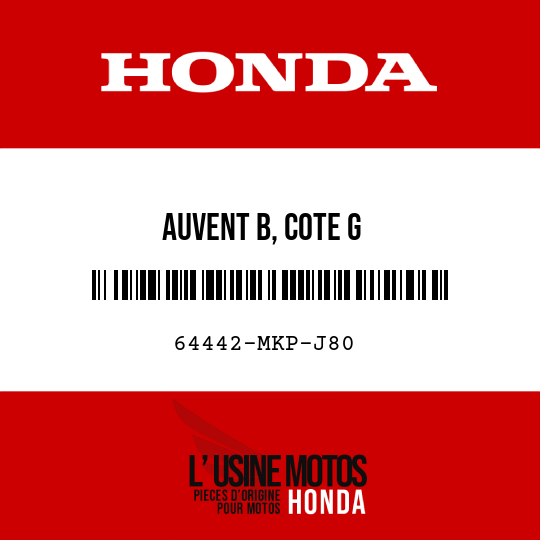 image de 64442-MKP-J80 AUVENT B, COTE G