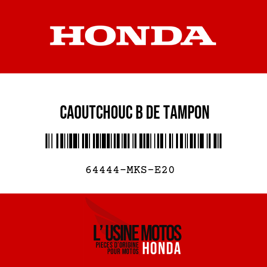 image de 64444-MKS-E20 CAOUTCHOUC B DE TAMPON