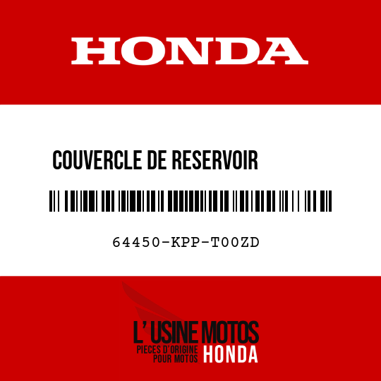 image de 64450-KPP-T00ZD COUVERCLE DE RESERVOIR        D'ESSENCE NH262M