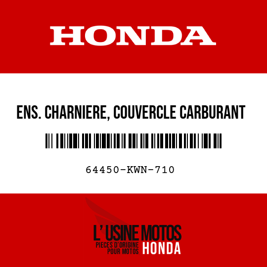 image de 64450-KWN-710 ENS. CHARNIERE, COUVERCLE CARBURANT