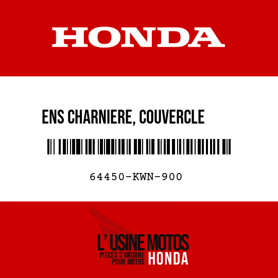 image de 64450-KWN-900 ENS CHARNIERE, COUVERCLE     CARBURANT
