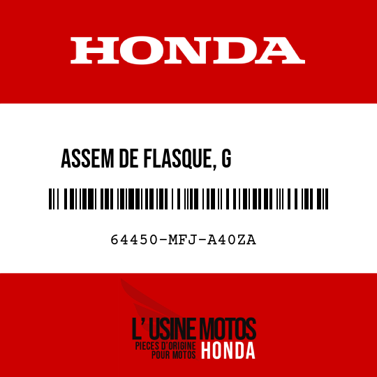image de 64450-MFJ-A40ZA ASSEM DE FLASQUE, G         INFERIEUR NHB01
