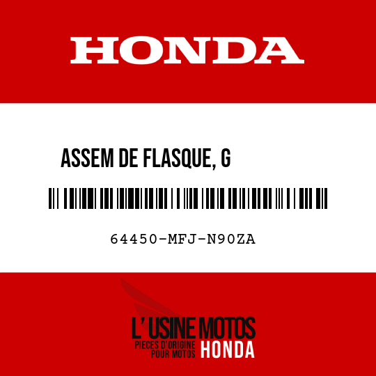 image de 64450-MFJ-N90ZA ASSEM DE FLASQUE, G         INFERIEUR NHB01