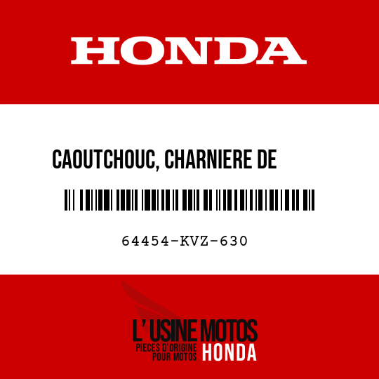 image de 64454-KVZ-630 CAOUTCHOUC, CHARNIERE DE      CARBURANT