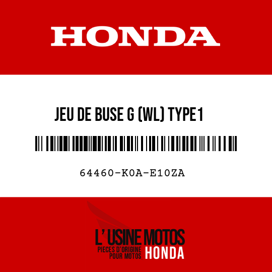 image de 64460-K0A-E10ZA JEU DE BUSE G (WL) TYPE1
