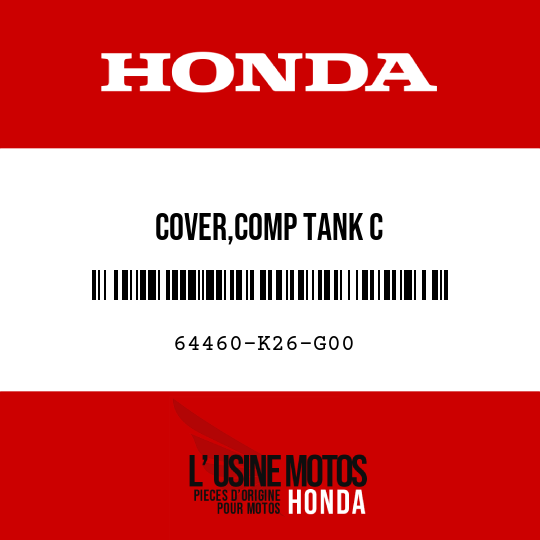 image de 64460-K26-G00 COVER,COMP TANK C