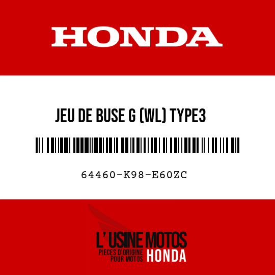 image de 64460-K98-E60ZC JEU DE BUSE G (WL) TYPE3