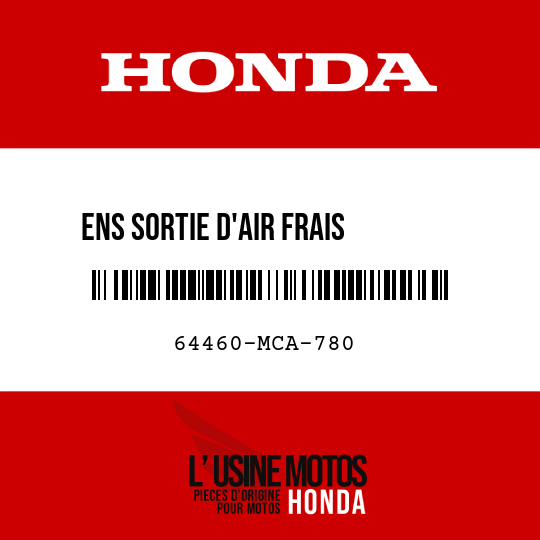 image de 64460-MCA-780 ENS SORTIE D'AIR FRAIS       SUPERIEURE G