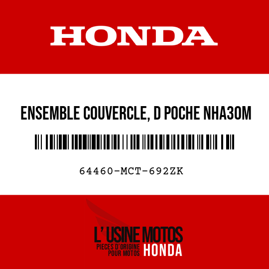 image de 64460-MCT-692ZK ENSEMBLE COUVERCLE, D POCHE NHA30M 