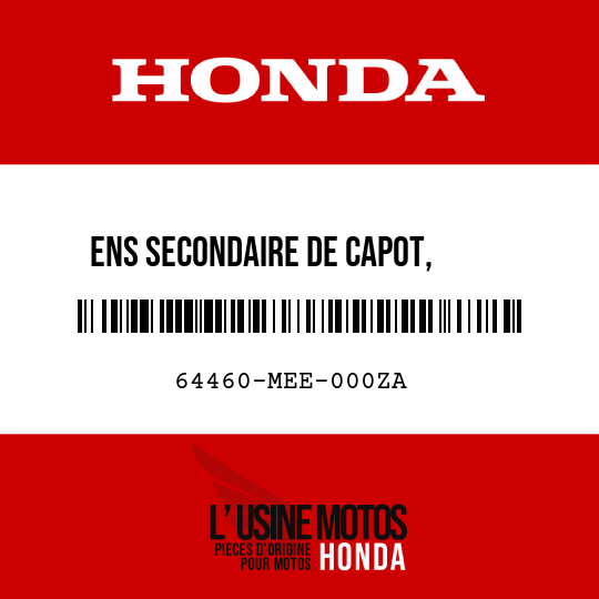 image de 64460-MEE-000ZA ENS SECONDAIRE DE CAPOT,     INFERIEUR D (WL) TYPE1