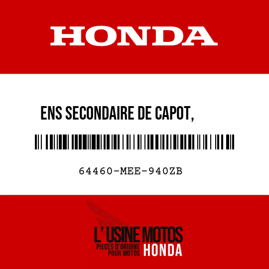 image de 64460-MEE-940ZB ENS SECONDAIRE DE CAPOT,     INFERIEUR D (WL) TYPE2