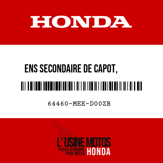 image de 64460-MEE-D00ZB ENS SECONDAIRE DE CAPOT,     INFERIEUR D (WL) TYPE2 