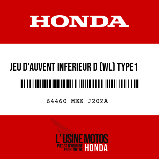 image de 64460-MEE-J20ZA JEU D'AUVENT INFERIEUR D (WL) TYPE1