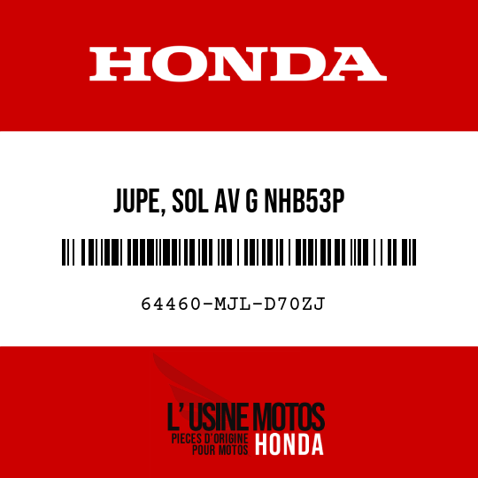 image de 64460-MJL-D70ZJ JUPE, SOL AV G NHB53P