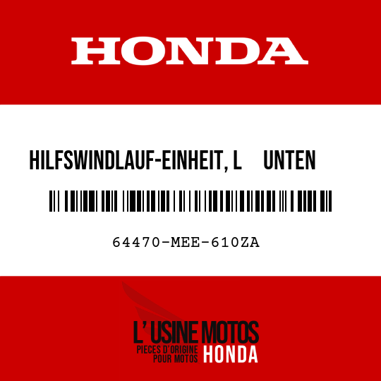 image de 64470-MEE-610ZA HILFSWINDLAUF-EINHEIT, L     UNTEN (WL) TYPE1 (TYPE1 )