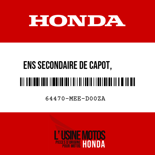 image de 64470-MEE-D00ZA ENS SECONDAIRE DE CAPOT,     INFERIEUR G (WL) TYPE1