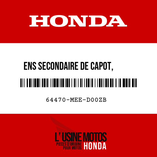 image de 64470-MEE-D00ZB ENS SECONDAIRE DE CAPOT,     INFERIEUR G (WL) TYPE2 