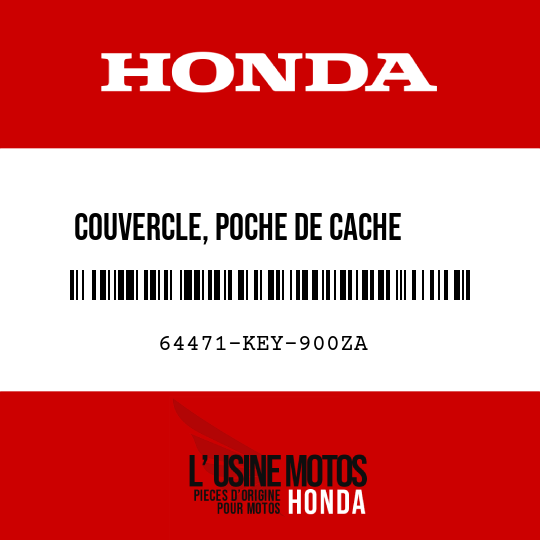 image de 64471-KEY-900ZA COUVERCLE, POCHE DE CACHE     INTERNE D NH186R 