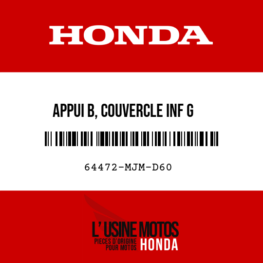 image de 64472-MJM-D60 APPUI B, COUVERCLE INF G