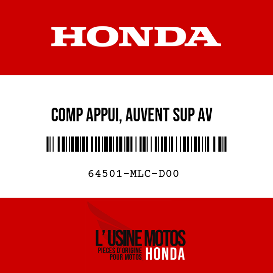 image de 64501-MLC-D00 COMP APPUI, AUVENT SUP AV