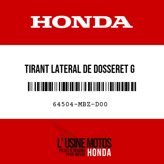 image de 64504-MBZ-D00 TIRANT LATERAL DE DOSSERET G