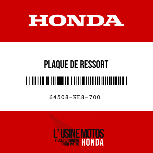 image de 64508-KE8-700 PLAQUE DE RESSORT