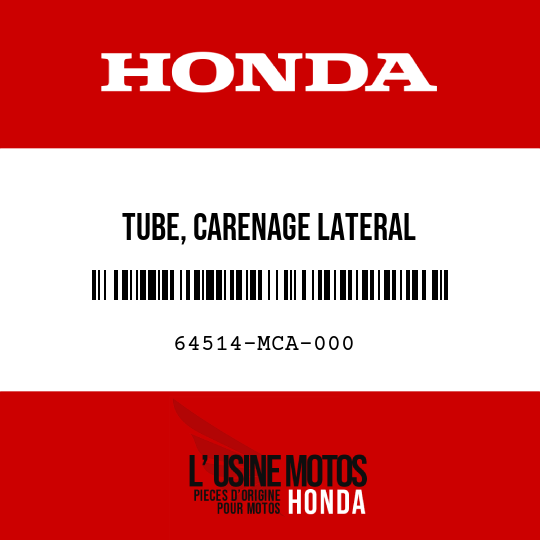 image de 64514-MCA-000 TUBE, CARENAGE LATERAL