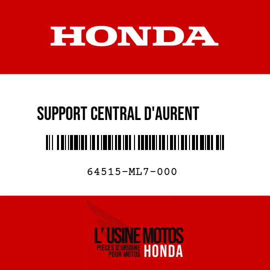 image de 64515-ML7-000 SUPPORT CENTRAL D'AURENT      INFERIEUR