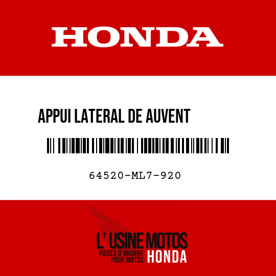image de 64520-ML7-920 APPUI LATERAL DE AUVENT       SUPERIEUR