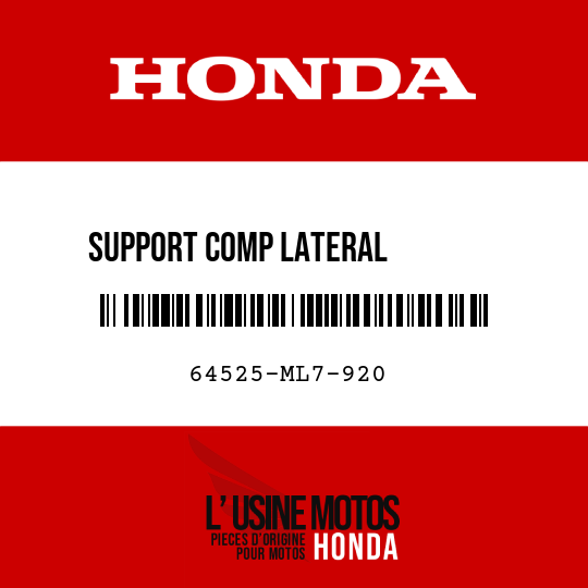 image de 64525-ML7-920 SUPPORT COMP LATERAL         D'AUVENT SUPERIEUR G