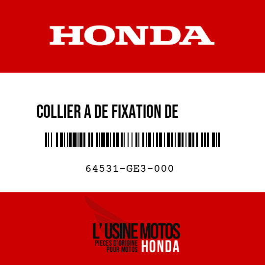 image de 64531-GE3-000 COLLIER A DE FIXATION DE      PROFILAGE