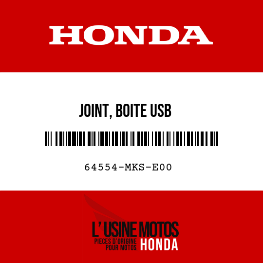 image de 64554-MKS-E00 JOINT, BOITE USB