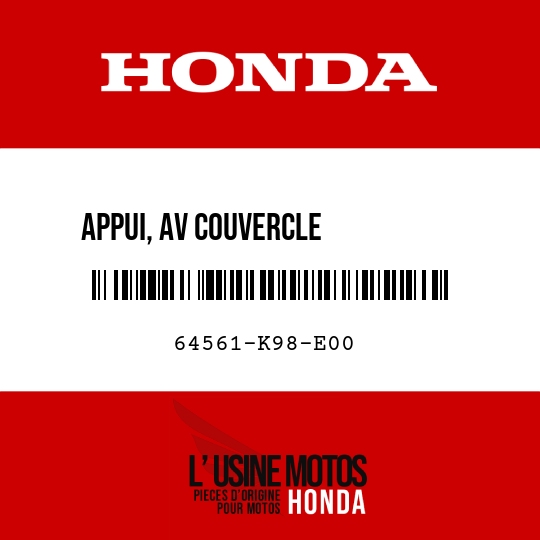 image de 64561-K98-E00 APPUI, AV COUVERCLE          RESERVOIR CARBURANT G