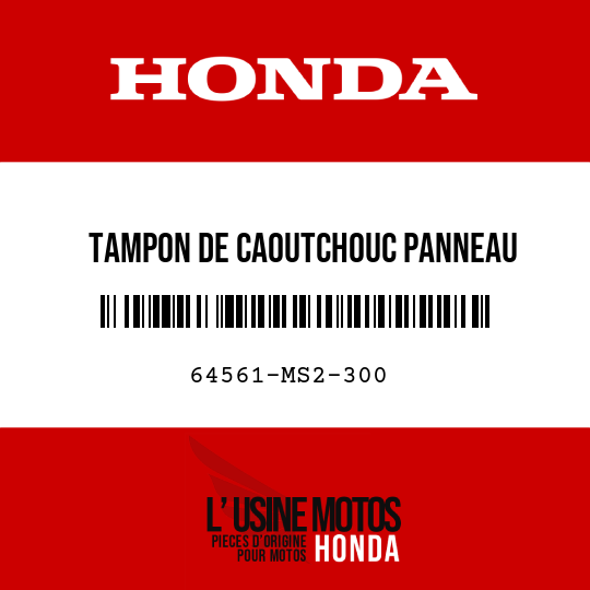 image de 64561-MS2-300 TAMPON DE CAOUTCHOUC PANNEAU