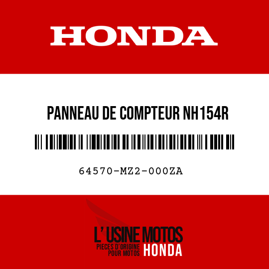 image de 64570-MZ2-000ZA PANNEAU DE COMPTEUR NH154R 