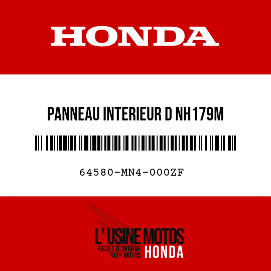 image de 64580-MN4-000ZF PANNEAU INTERIEUR D NH179M 