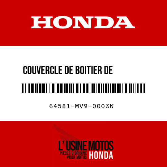 image de 64581-MV9-000ZN COUVERCLE DE BOITIER DE       FUSIBLES R203M 